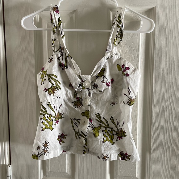 ModCloth Button Down Cacti Top 🌵 - Picture 1 of 5